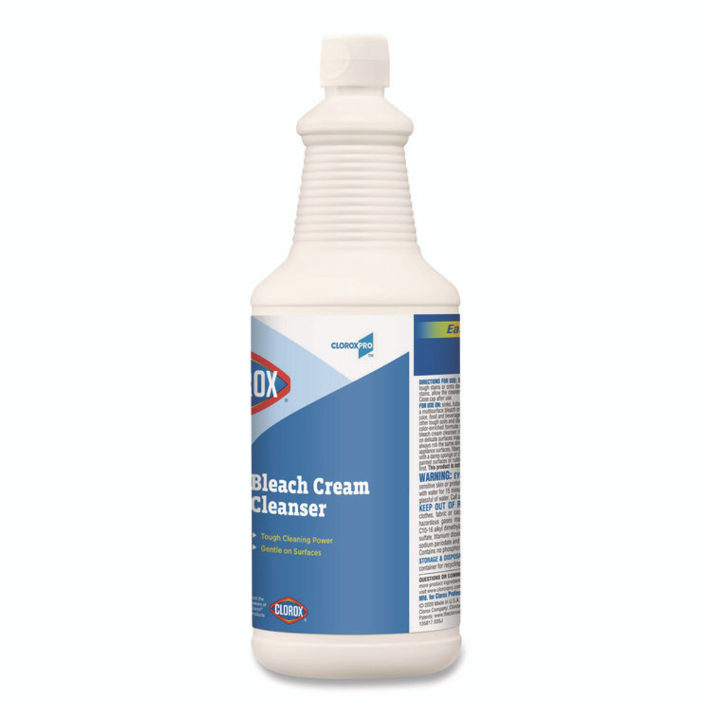 CLOROX SALES CO. 30613 CloroxPro Bleach Cream Cleanser, 32 oz Bottle, 8/Carton