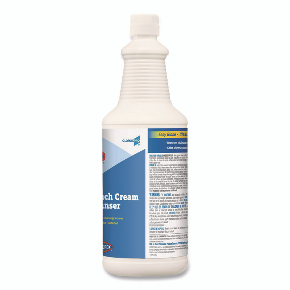 CLOROX SALES CO. 30613 CloroxPro Bleach Cream Cleanser, 32 oz Bottle, 8/Carton