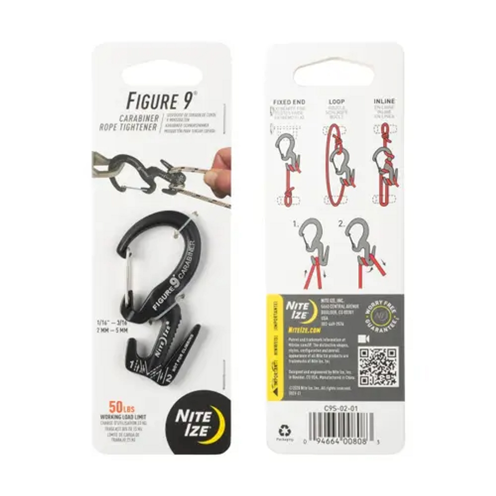 Nite-Ize C9S-02-01 Figure 9 Carabiner Rope Tightener