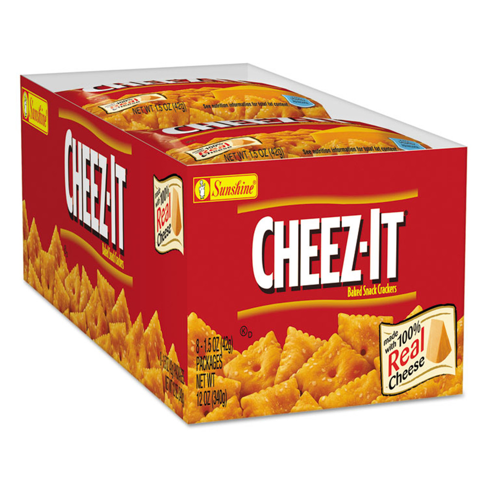 KELLOGG'S Sunshine® 122264 Cheez-it Crackers, 1.5 oz Bag, Reduced Fat, 60/Carton