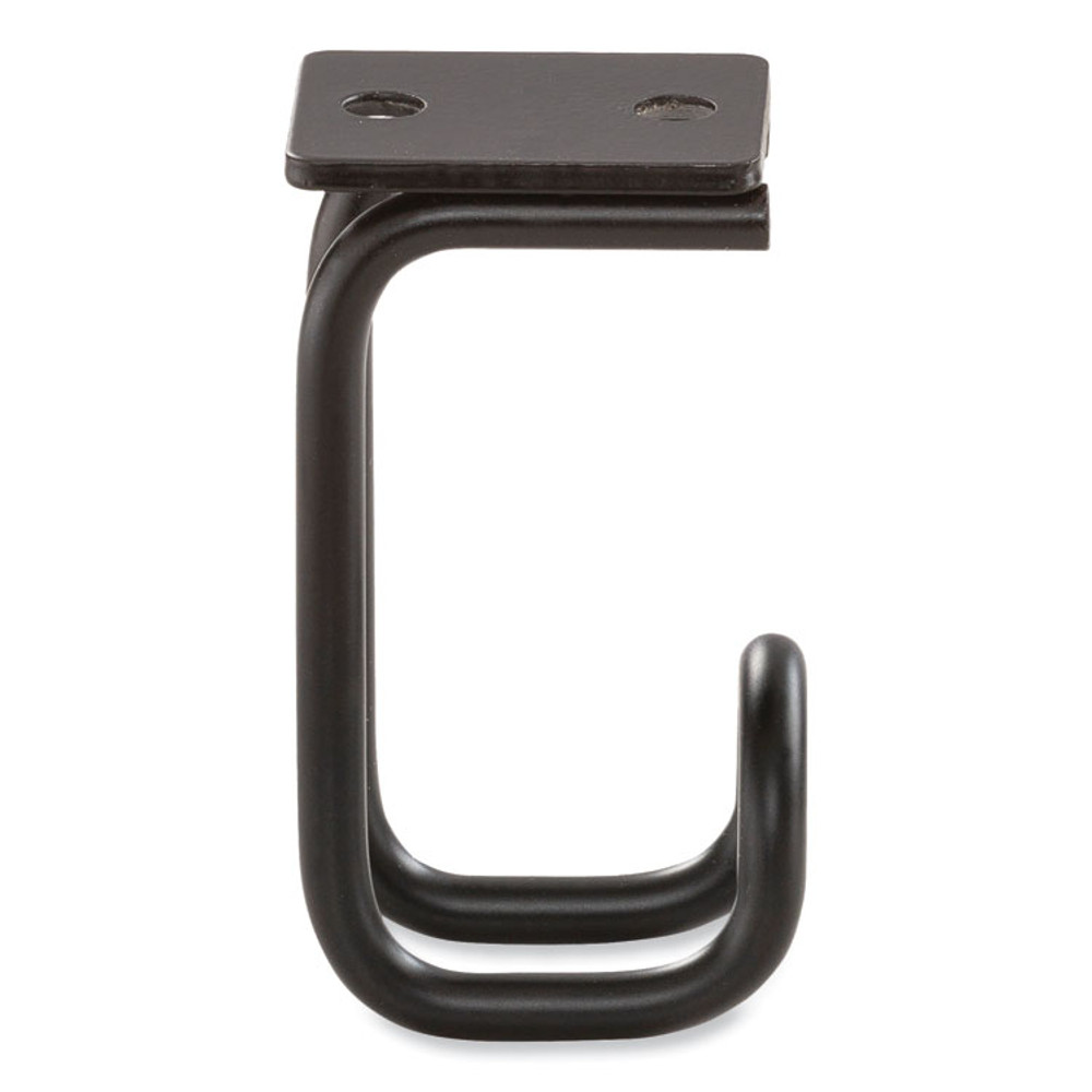 SAFCO PRODUCTS 2255BL Table Hooks, 1.25 x 1.75 x 3.25, Black, 24/Pack