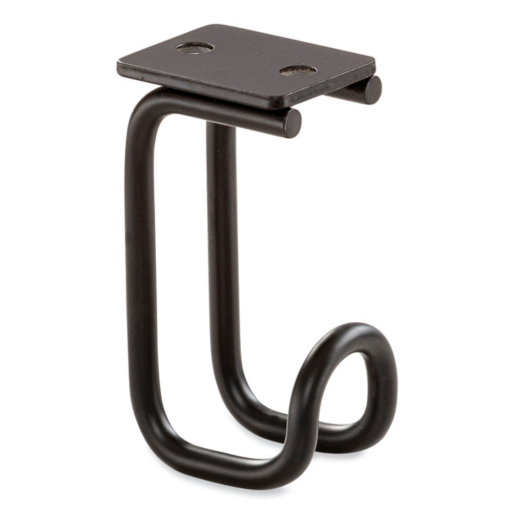 SAFCO PRODUCTS 2255BL Table Hooks, 1.25 x 1.75 x 3.25, Black, 24/Pack