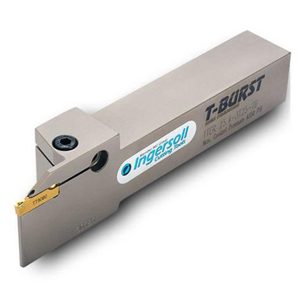 Ingersoll Cutting Tools 6138830 Indexable Grooving Toolholders; Toolholder Type: External Grooving ; Insert Seat Size: 5 ; Cutting Direction: Right Hand ; Maximum Depth of Cut (Decimal Inch): 0.7870 ; Minimum Groove Width (Decimal Inch): 0.1880 ; Too