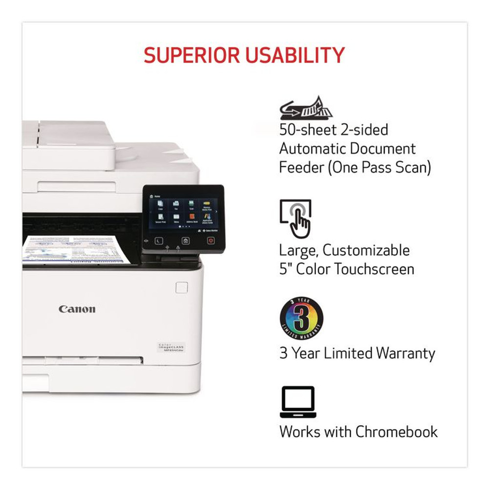 INNOVERA Canon® 5158C002 imageCLASS MF656Cdw Wireless Multifunction Laser Printer, Copy/Fax/Print/Scan