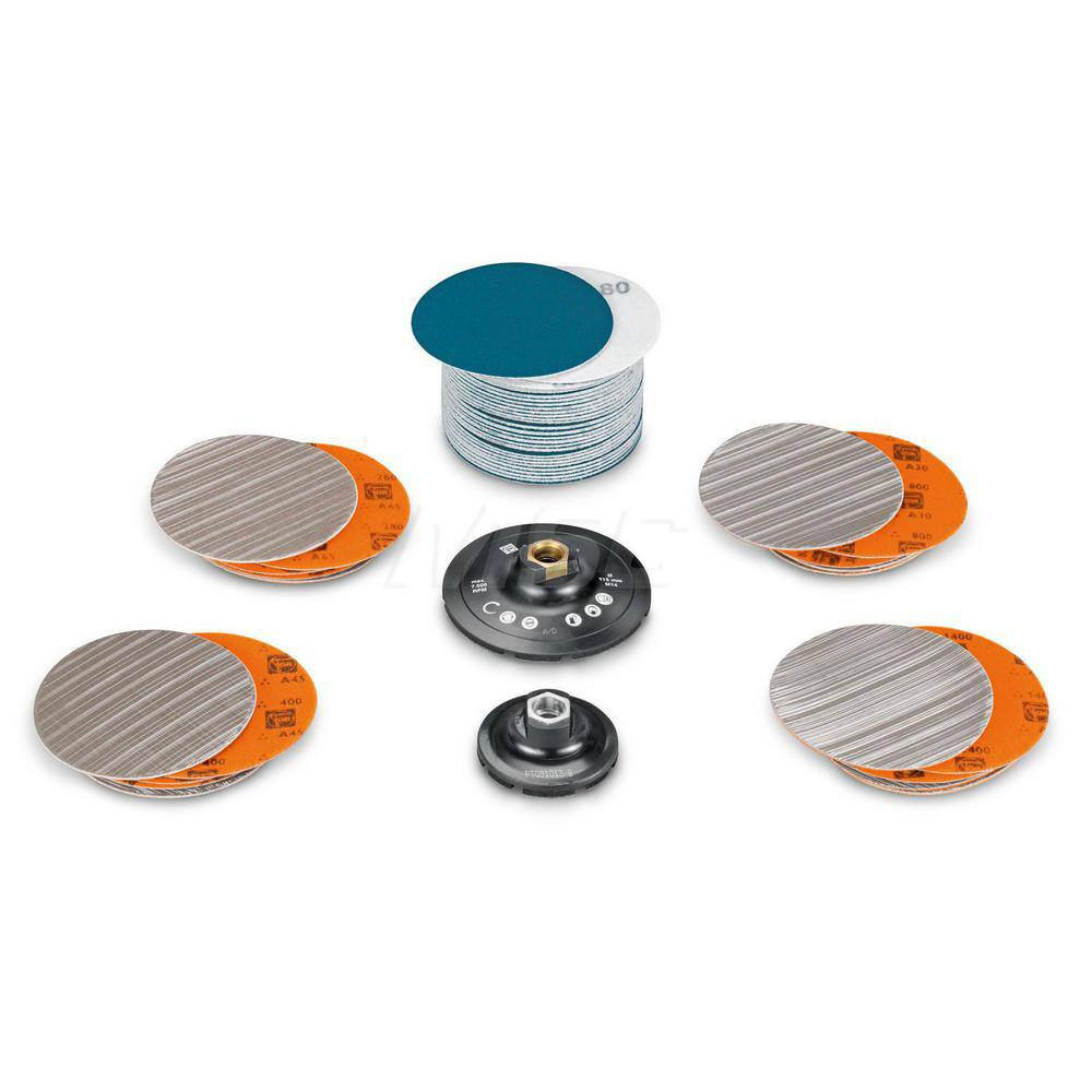 Fein 63806193040 Handheld Buffer & Polisher Accessories; Accessory Type: Polishing Pad; Product Type: Polishing; Includes: Ventilated Backing Pad, 3 In [75 Mm] Dia. (6 38 06 197 01 0); Ventilated Backing Pad, 4-1/2 In [115 Mm] Dia. (6 38 06 194 01 0)