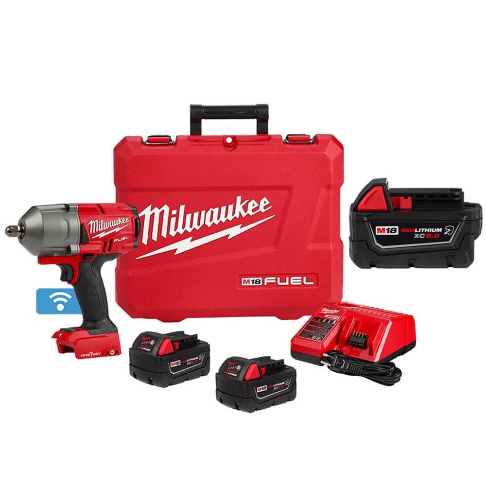 Milwaukee Tool 9090109/8312461 Cordless Impact Wrenches & Ratchets; Voltage: 18.00 ; Handle Type: Straight ; Speed (RPM): 0-1800 ; Torque (Ft/Lb): 1100.0000 ; Torque (Ft/Lb): 1100 ; Brushless Motor: Yes