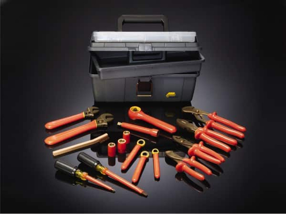 Ampco IM-20 Combination Hand Tool Set: 17 Pc, Insulated Tool Set