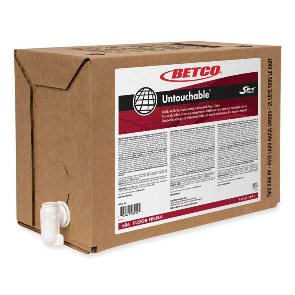 BETCO CORPORATION 606B500 Untouchable Floor Finish with SRT, 5 gal Bag-in-Box