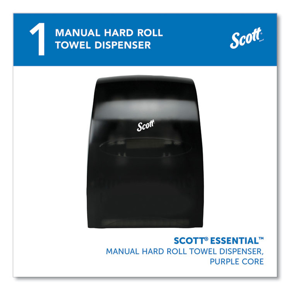 KIMBERLY-CLARK PROFESSIONAL Scott® 46253 Essential Manual Hard Roll Towel Dispenser, 13.06 x 11 x 16.94, Black