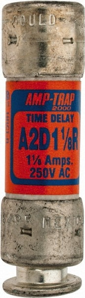 Ferraz Shawmut A2D1-1/8R Cylindrical Time Delay Fuse: RK1, 1.13 A, 51 mm OAL, 14 mm Dia