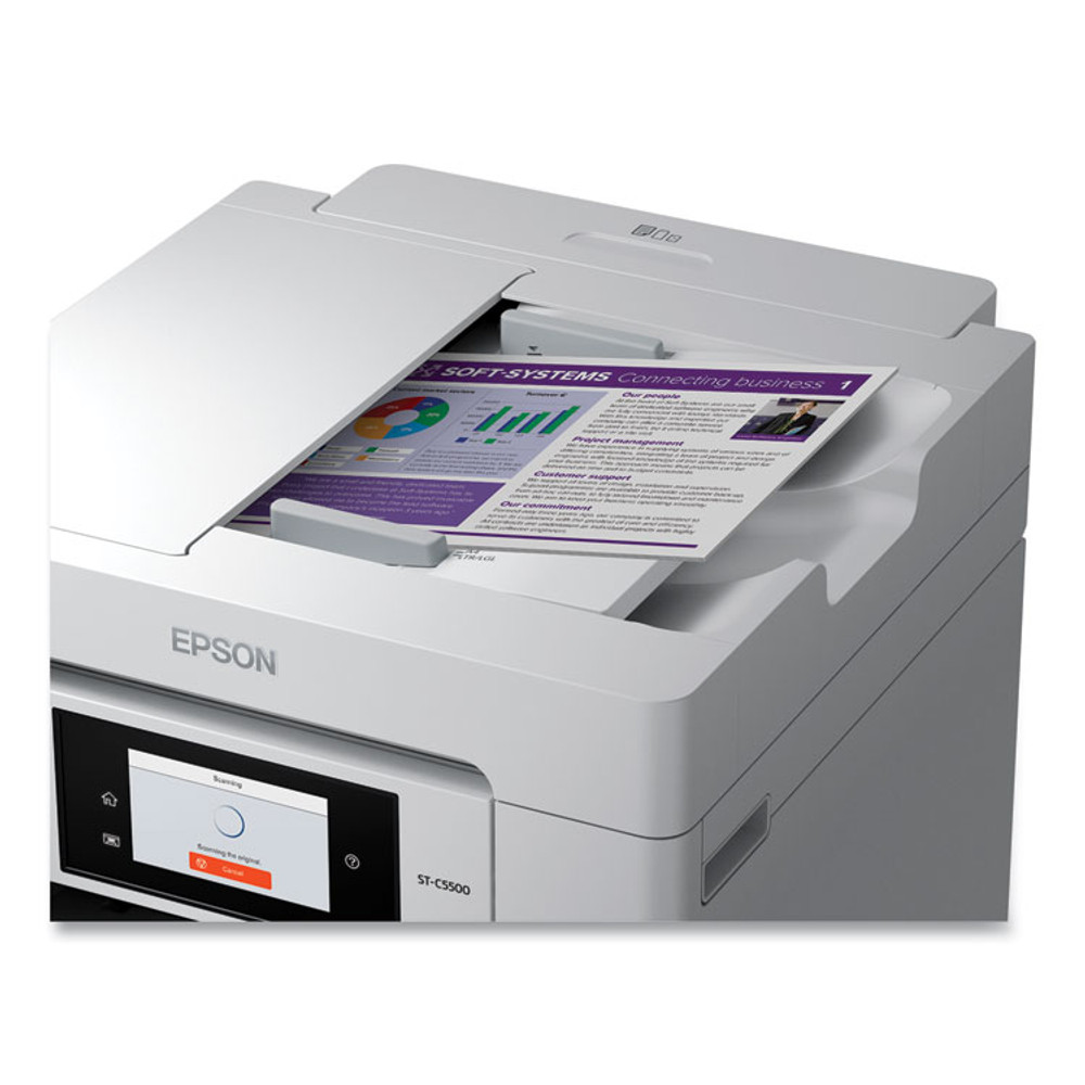 EPSON AMERICA, INC. C11CJ28202 WorkForce Pro ST-C5500 Supertank Color MFP, Copy/Fax/Print/Scan