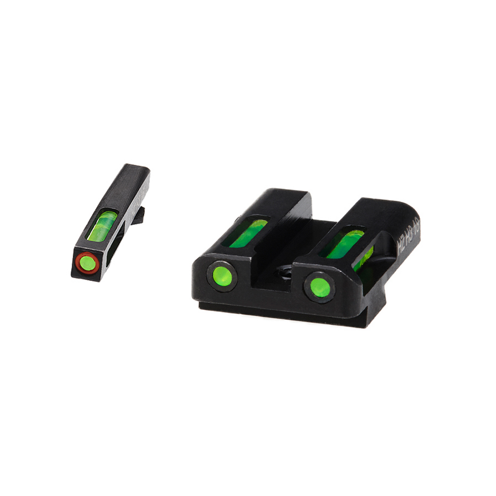 HIVIZ Shooting Systems GLN525 LiteWave H3 Tritium/Litepipe Sight Set for Glock 9mm/40 S&W