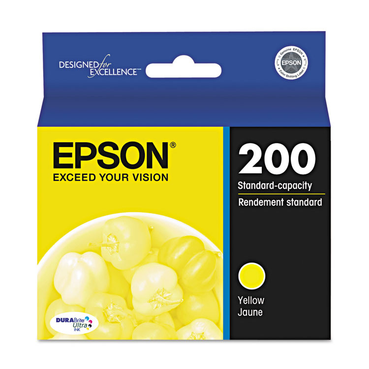EPSON AMERICA, INC. T200420S T200420-S (200) DURABrite Ultra Ink, Yellow