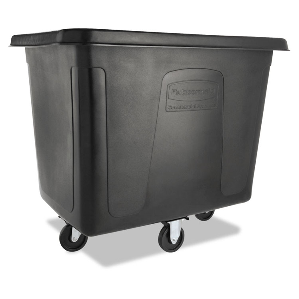 RUBBERMAID COMMERCIAL PROD. FG461600BLA Cube Truck, 119.7 gal, 500 lb Capacity, Plastic/Metal, Black