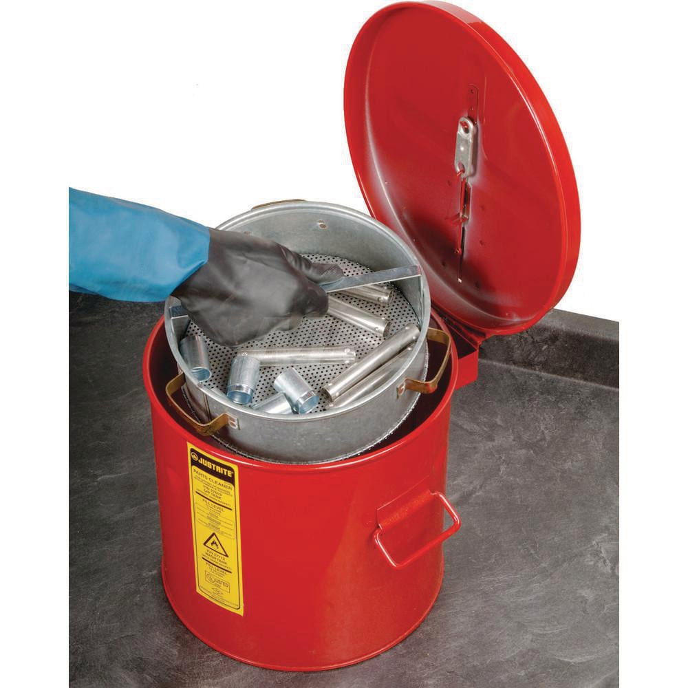 Justrite. 27712 Safety Bench Cans & Dip/Wash Tanks; Capacity (Gal.): 2.000 ; Type: Wash Tank ; Tank Type: Wash Tank ; Capacity: 2.000 ; Capacity (Qt.): 8.00 ; Can Material: Steel