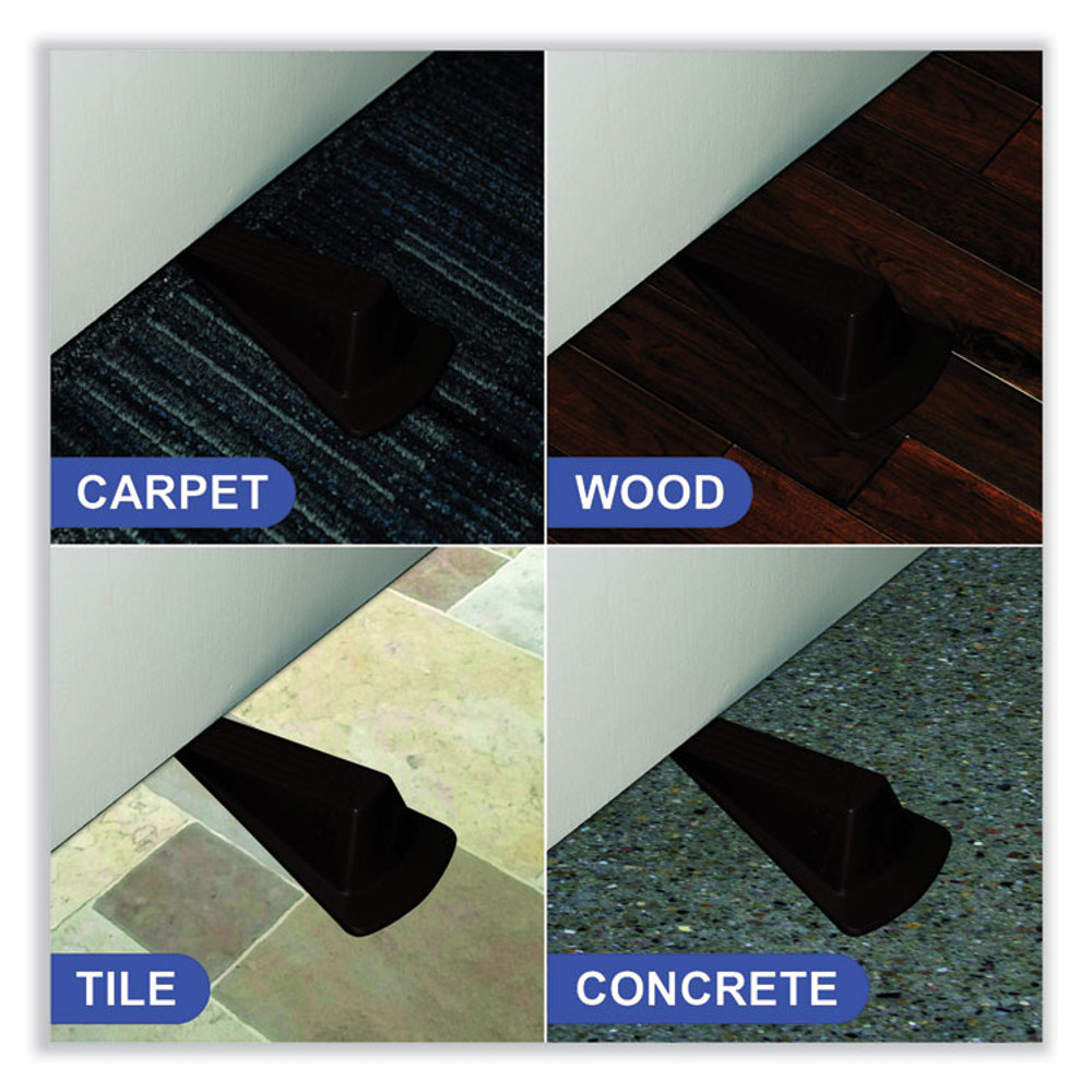 MASTER CASTER COMPANY 00987 Giant Foot Doorstop, TPR, 3.5w x 6.75d x 2h, Brown, 12/Box