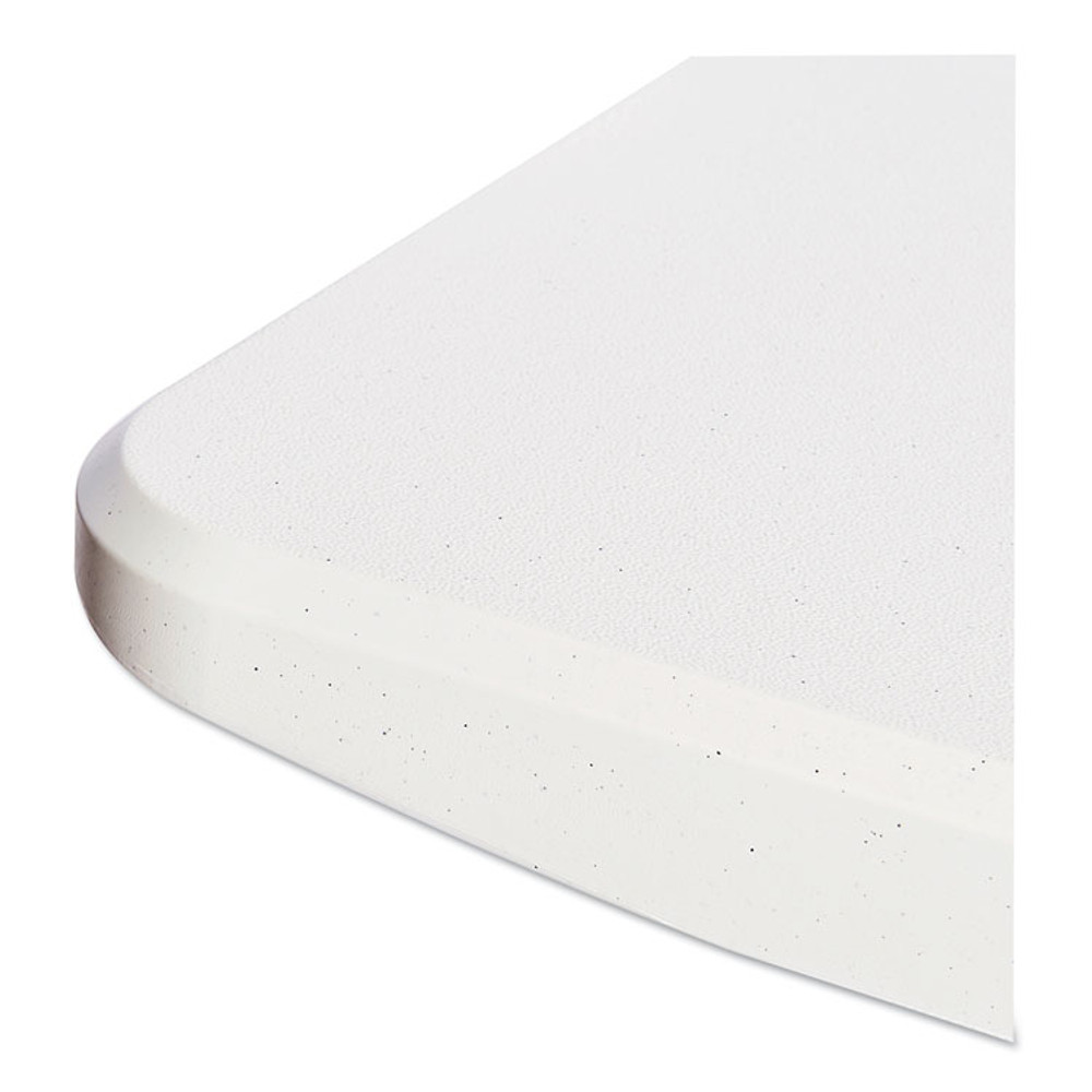 ALERA 65600 Resin Rectangular Folding Table, Square Edge, 72w x 30d x 29h, Platinum