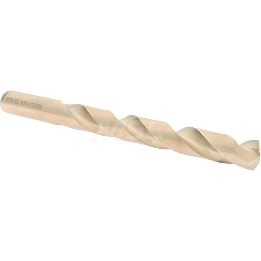 Hertel 04138475 Jobber Length Drill Bit: 1/2" Dia, 135 °, Cobalt