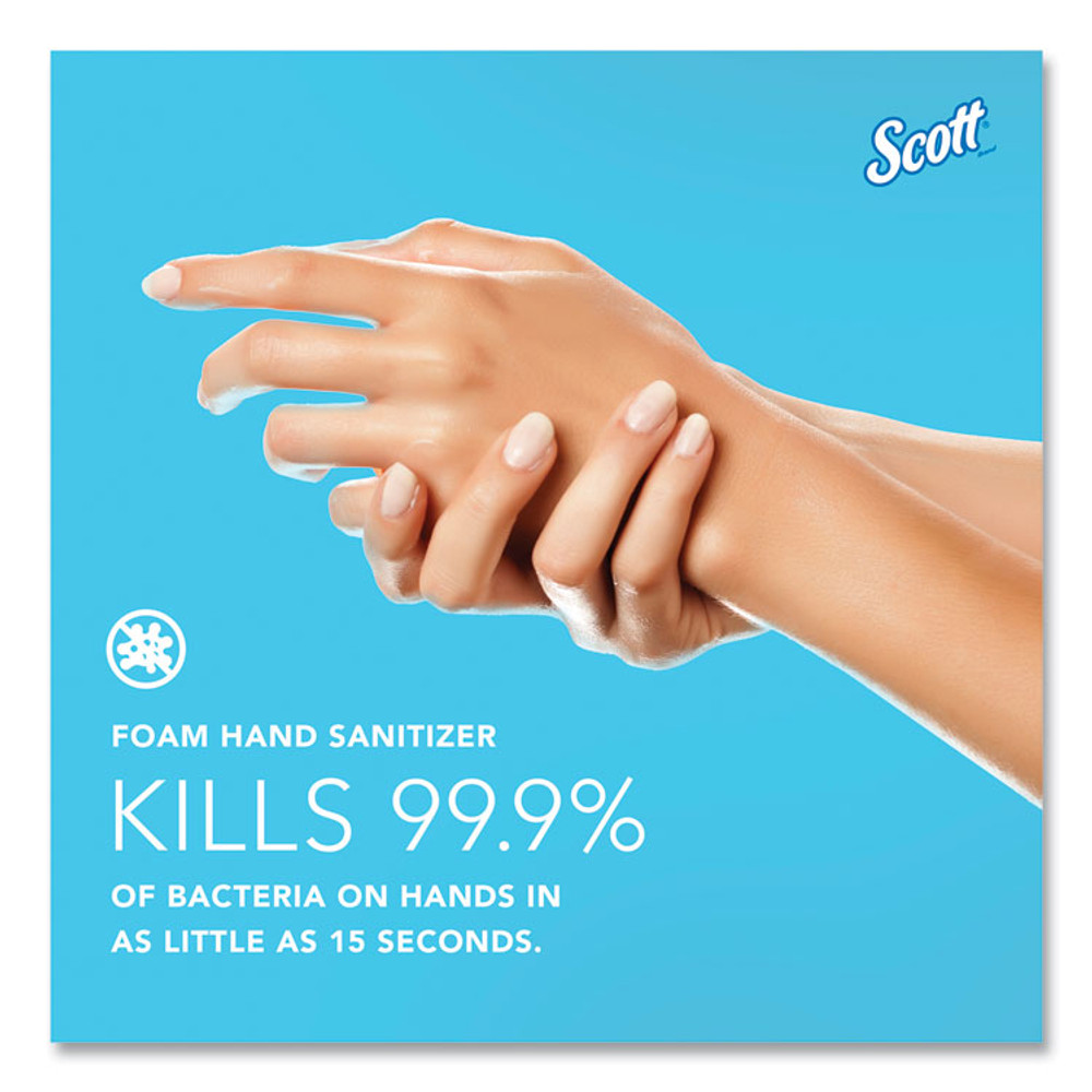 KIMBERLY-CLARK PROFESSIONAL Scott® 91590 Pro Moisturizing Foam Hand Sanitizer, 1,200 mL Cassette, Fruity Cucumber Scent, 2/Carton