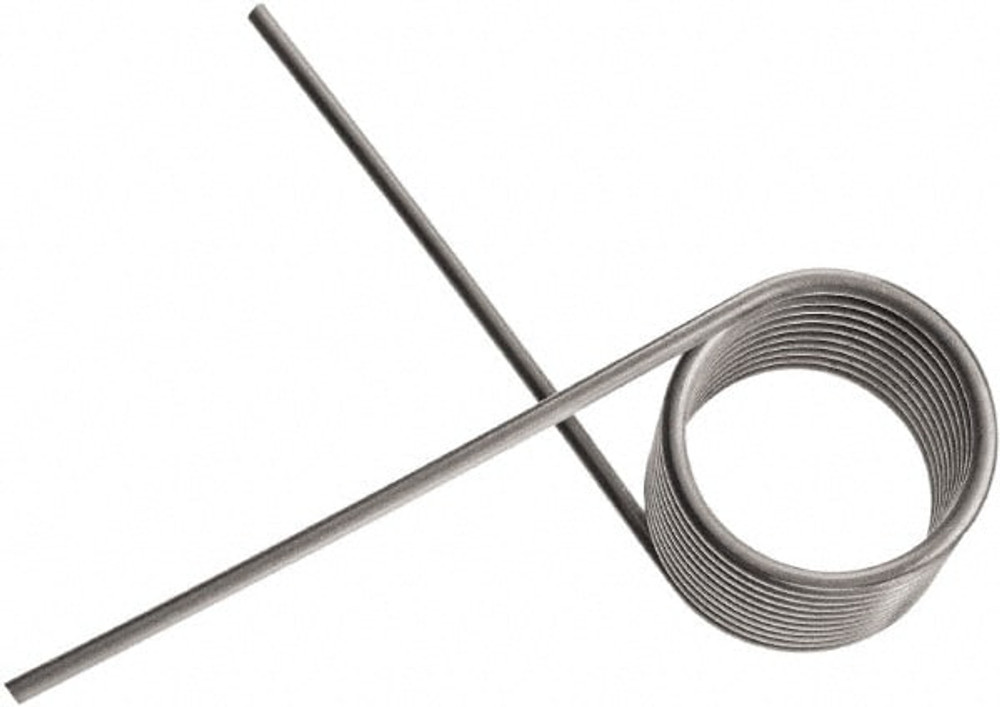 Associated Spring Raymond T018180140R 180° Deflection Angle, 0.216" OD, 0.018" Wire Diam, 2 Coils, Torsion Spring