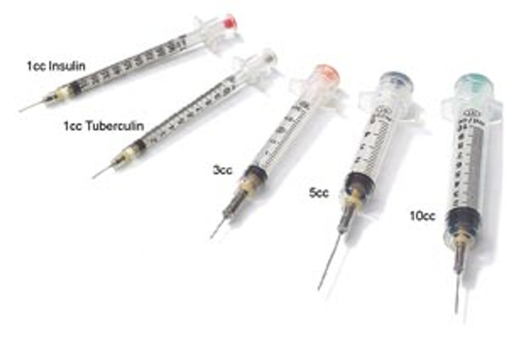 Retractable Technologies, Inc  11061 Safety Syringe with Hypodermic Needle, 10ml, 21G x 1 1/2", 100/bx, 6 bx/cs