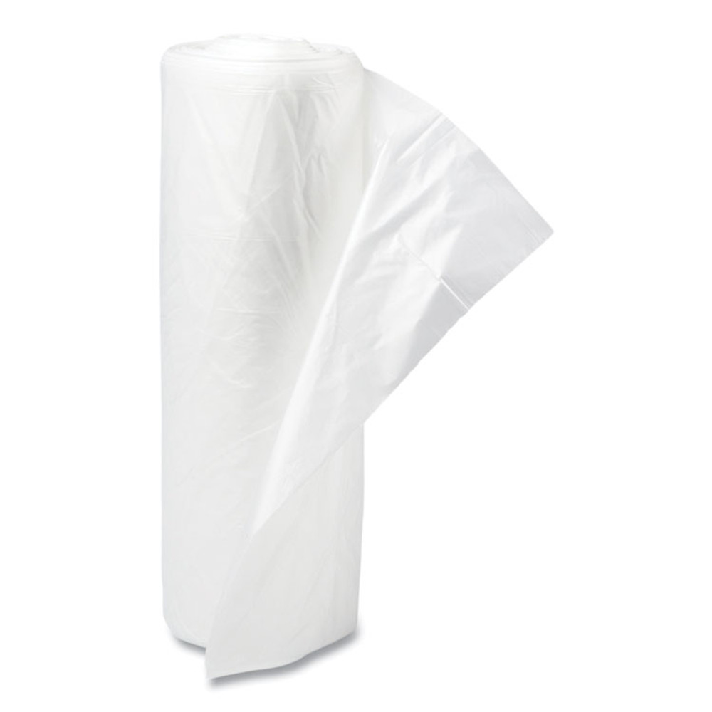 INTEGRATED BAGGING SYSTEMS Inteplast Group SL2433LTN Low-Density Commercial Can Liners, 16 gal, 0.35 mil, 24" x 33", Clear, Perforated Roll, 50 Bags/Roll, 20 Rolls/Carton