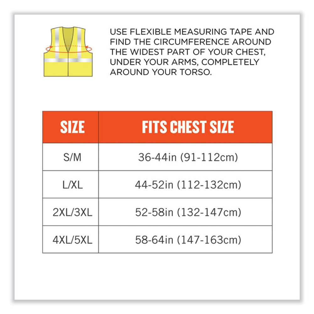 TENACIOUS HOLDINGS, INC. ergodyne® 22217 GloWear 8356FRHL Class 3 FR Hook and Loop Safety Vest with Sleeves, Modacrylic, 2X-Large/3X-Large, Lime