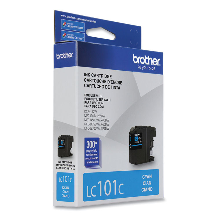 BROTHER INTL. CORP. LC101C LC101C Innobella Ink, 300 Page-Yield, Cyan