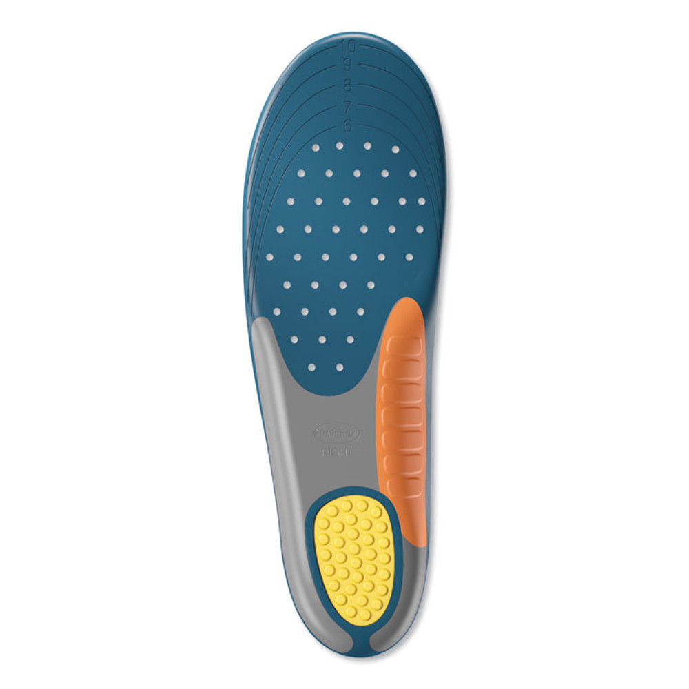 SCHOLL'S WELLNESS COMPANY LLC Dr. 59013 Pain Relief Extra Support Orthotic Insoles, Women Sizes 6 to 11, Gray/Blue/Orange/Yellow, Pair