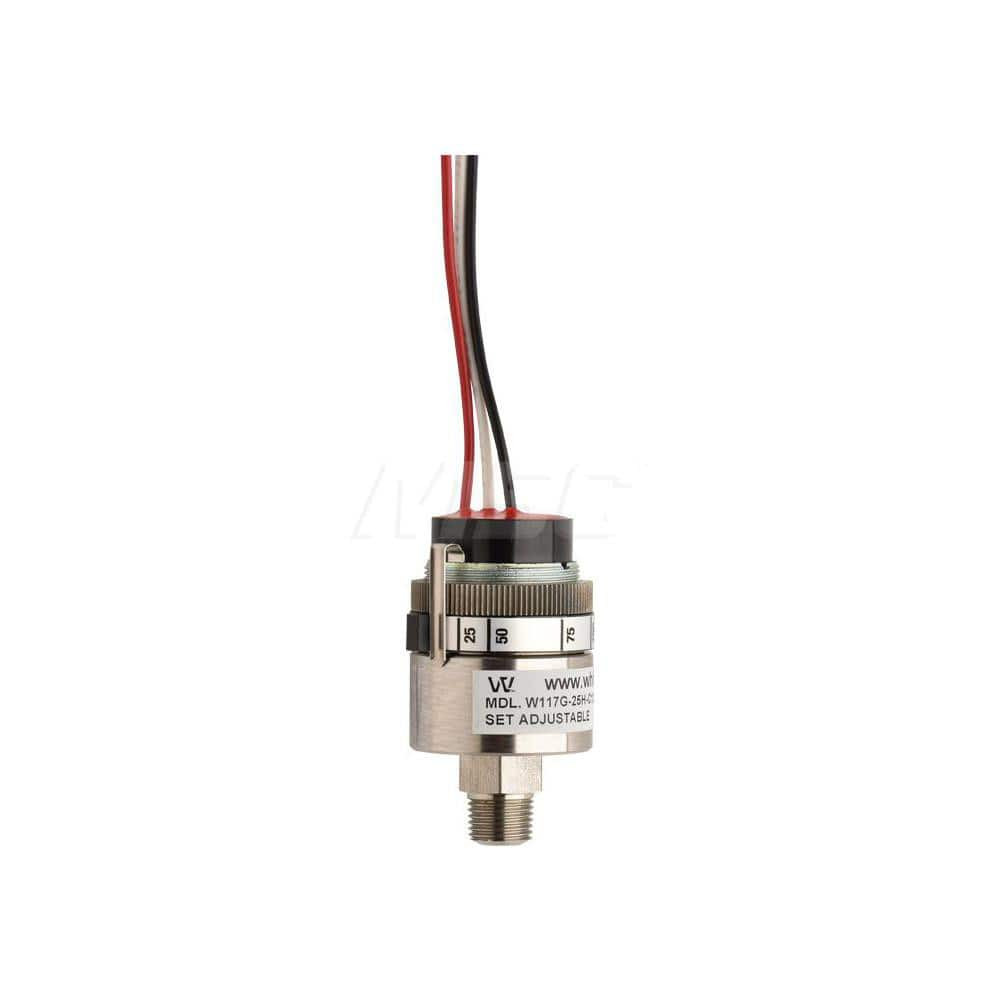 Whitman Controls W117G50HC52LD All-Welded Pressure Switch: NPT Male Thread