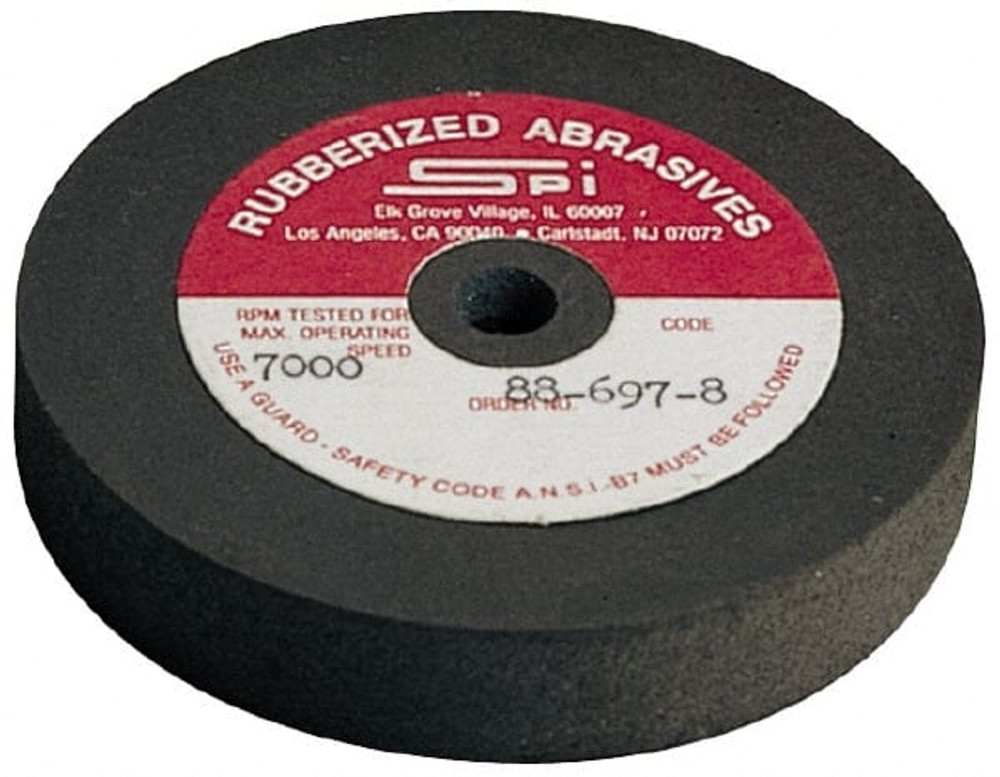 MSC 406-F Surface Grinding Wheel: 4" Dia, 1/2" Thick, 1/2" Hole, 120 Grit