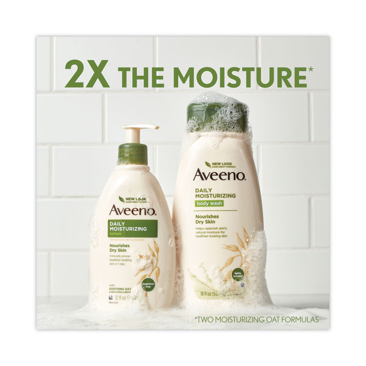 JOHNSON & JOHNSON Aveeno® Active Naturals® 100360003 Daily Moisturizing Lotion, 12 oz Pump Bottle