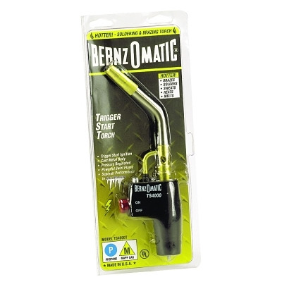 Worthington Cylinders BernzOmatic® High Heat Torch, TS4000T, 1.25 L, 3 in W, Cast Aluminum