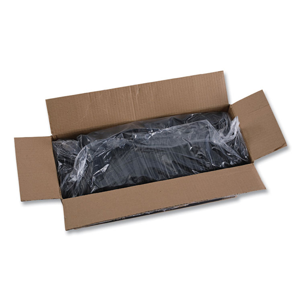 BOARDWALK TEAHWPPBLA Heavyweight Polypropylene Cutlery, Spoon, Plastic, Black, 1,000/Carton