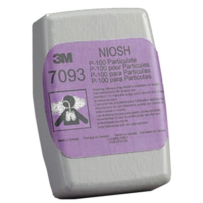 3M™ Particulate Filter 7093, P100, Oil and Non-Oil Particles, Magenta
