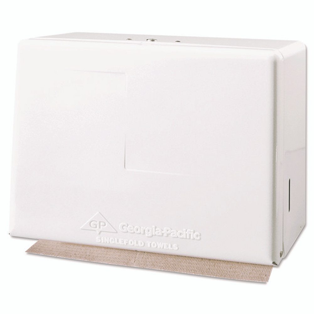 GEORGIA PACIFIC Professional 567-01 Space Saver Singlefold Towel Dispenser, Steel, 11.63 x 6.63 x 8.13, White