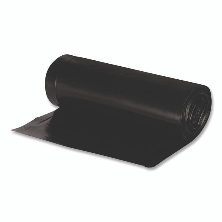 WEBSTER INDUSTRIES Earthsense® Commercial RNW5820 Linear Low Density Recycled Can Liners, 60 gal, 2 mil, 38" x 58", Black, 10 Bags/Roll, 10 Rolls/Carton