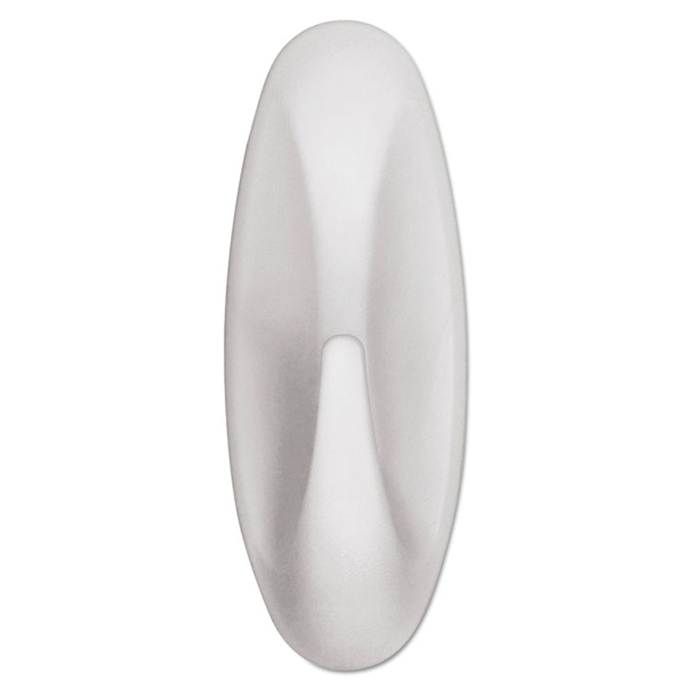 3M/COMMERCIAL TAPE DIV. Command™ 17081ES General Purpose Designer Hooks, Medium, Plastic, White, 3 lb Capacity, 2 Hooks and 4 Strips/Pack