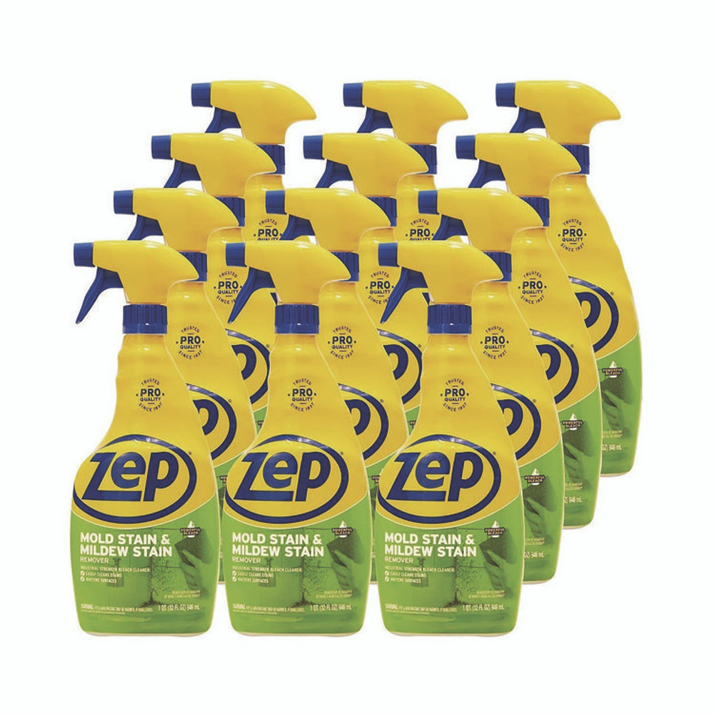 ZEP INC. Commercial® ZUMILDEW32CT Mold Stain and Mildew Stain Remover, 32 oz Spray Bottle, 12/Carton