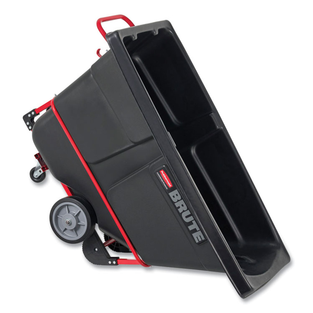 RUBBERMAID COMMERCIAL PROD. 1305 BLA 0.5 cu yd BRUTE Rotomolded Tilt Truck, 850 lb Capacity, Black