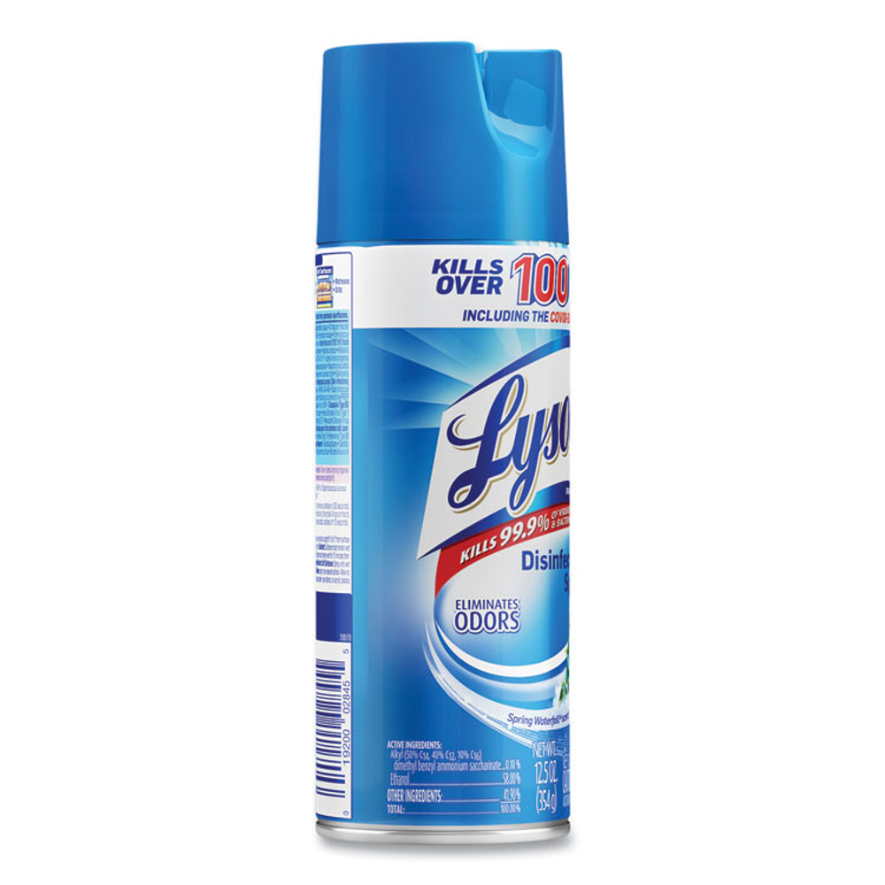 RECKITT BENCKISER LYSOL® Brand 02845EA Disinfectant Spray, Spring Waterfall Scent, 12.5 oz Aerosol Spray