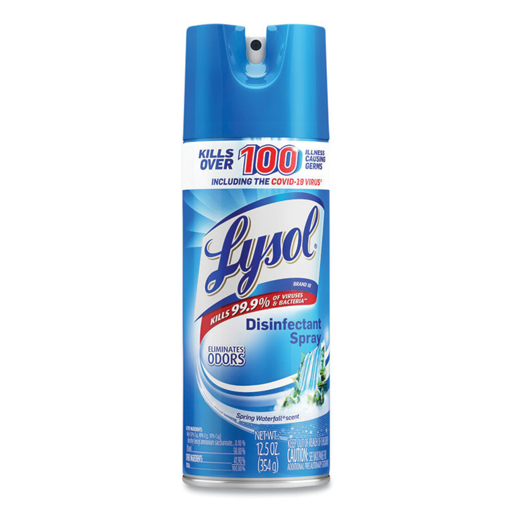 RECKITT BENCKISER LYSOL® Brand 02845EA Disinfectant Spray, Spring Waterfall Scent, 12.5 oz Aerosol Spray