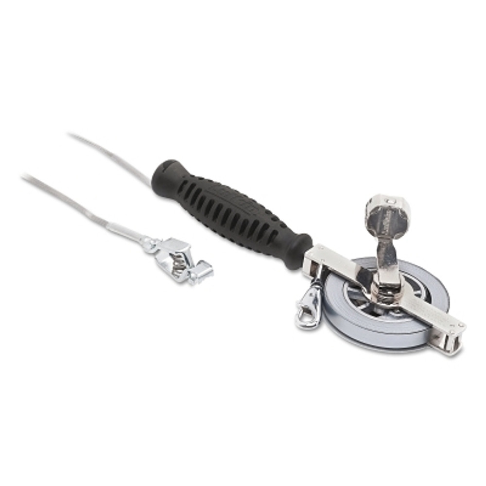 Apex Tool Group Crescent Lufkin® Atlas® Oil Gauging Tape, 1/2 in W x 25 ft L, D1, Chrome Clad®/Nubian® Double-Duty, Used with 590 Plumb Bob