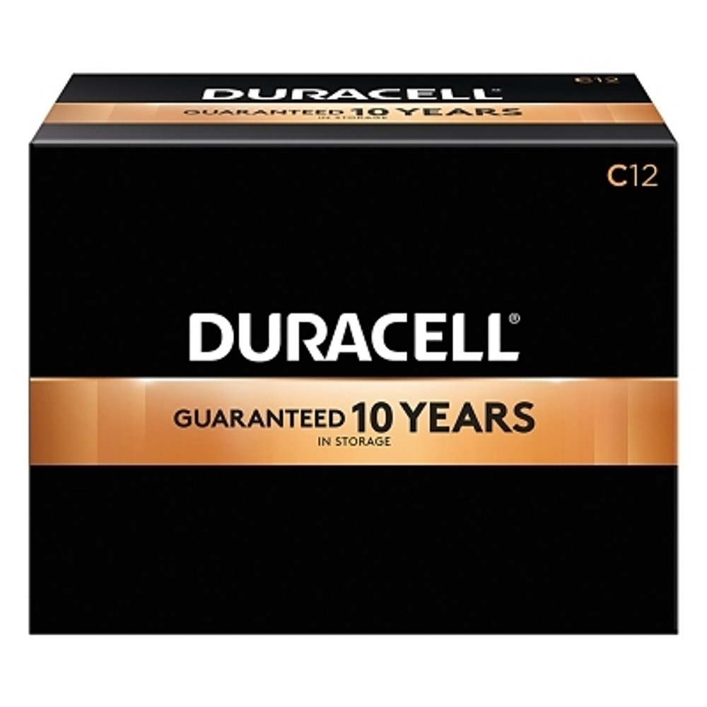 Duracell® CopperTop Alkaline Battery, 1.5V, C, 12/BX