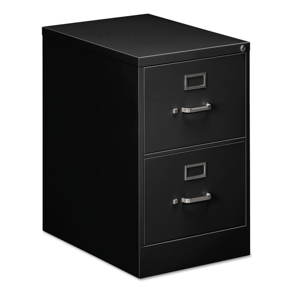 ALERA HVF1929BL Two-Drawer Economy Vertical File, 2 Legal-Size File Drawers, Black, 18" x 25" x 28.38"