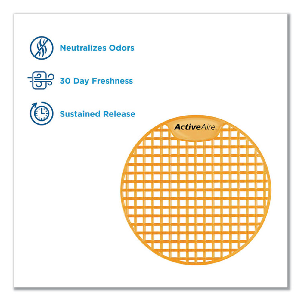 GEORGIA PACIFIC Professional 48271 ActiveAire Deodorizer Urinal Screen, Sunscape Mango Scent, Orange, 12/Carton