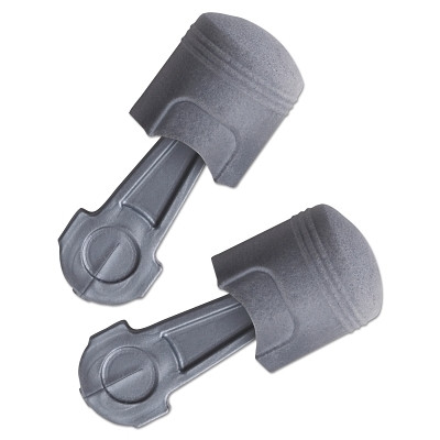 3M™ Pistonz™ Earplug, Polyurethane, Gray, Thumb-Grip, Uncorded