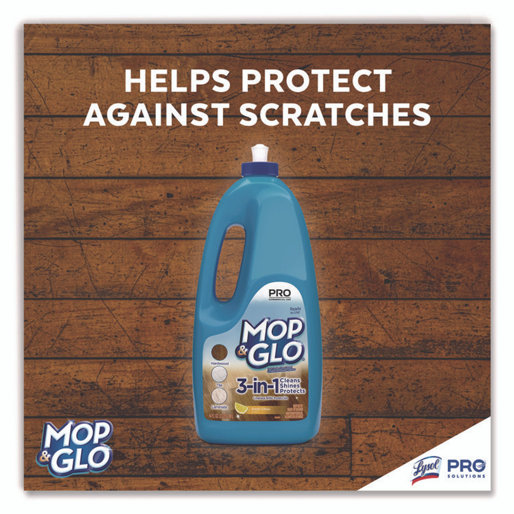RECKITT BENCKISER Professional MOP & GLO® 74297EA Ready to Use Multi-Surface Floor Cleaner, Fresh Citrus Scent, 64 oz Bottle
