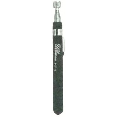 Ullman Telescoping Magnetic Pick-Up Tool, 2.5 lb Load Capacity, 1/2 in dia, 6-5/8 in L to 33-1/4 in L, Pocket Clip