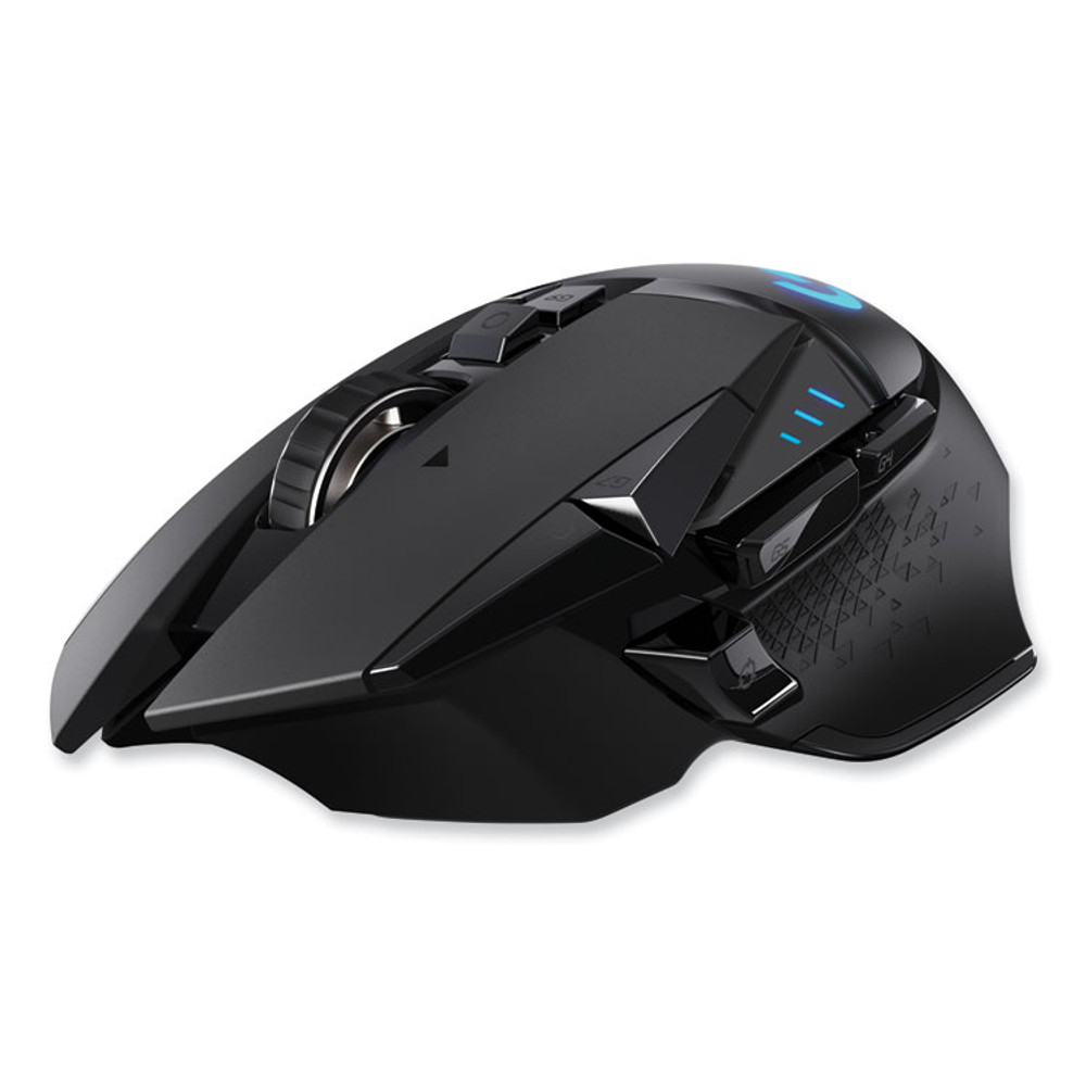 LOGITECH, INC. 910005565 G502 LIGHTSPEED Wireless Gaming Mouse, 2.4 GHz Frequency/33 ft Wireless Range, Right Hand Use, Black